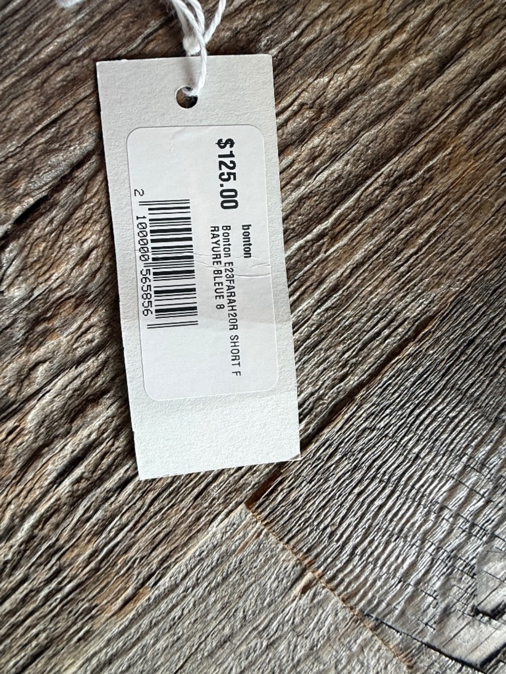 Bonton Blue and White Stripped Kids Shorts - Picture 2 of 3